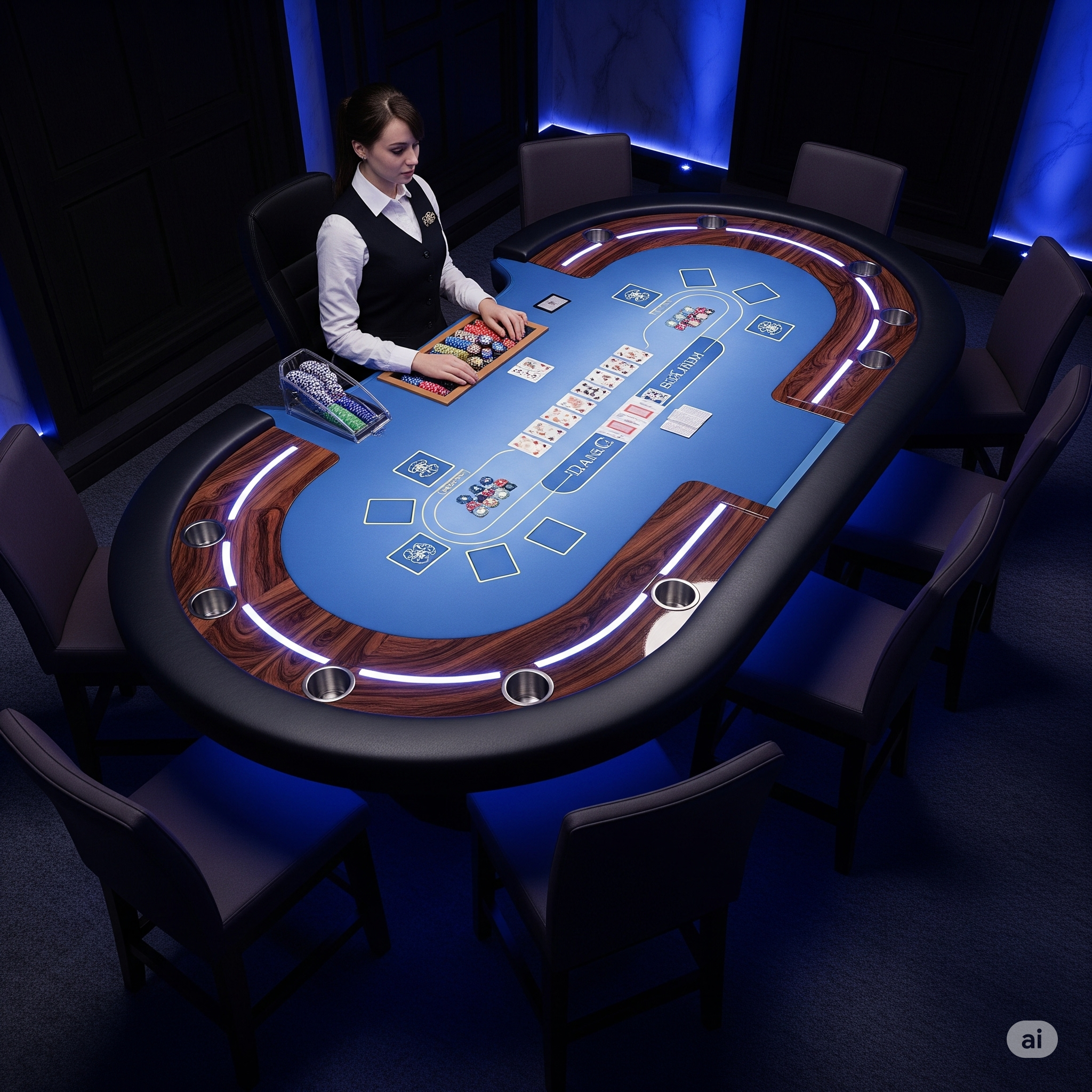 10 poker tables