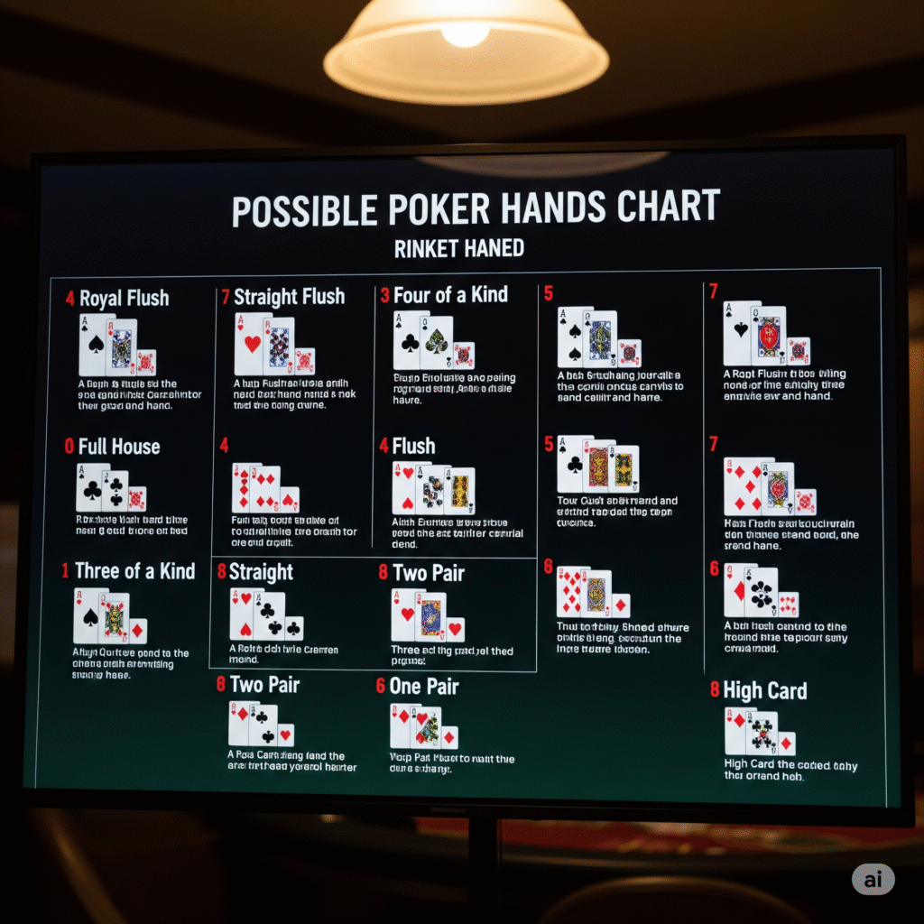 hands of poker chart